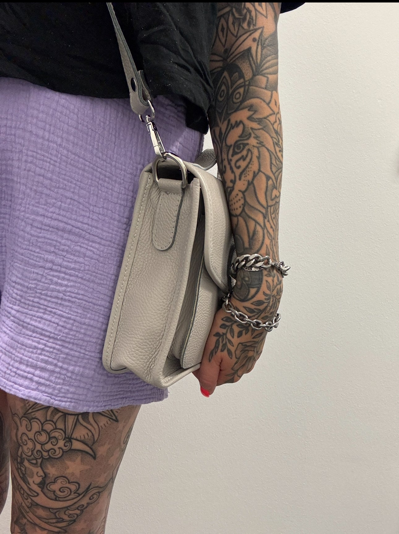 Retro Crossbody Bag // MARSHMALLOW GREY