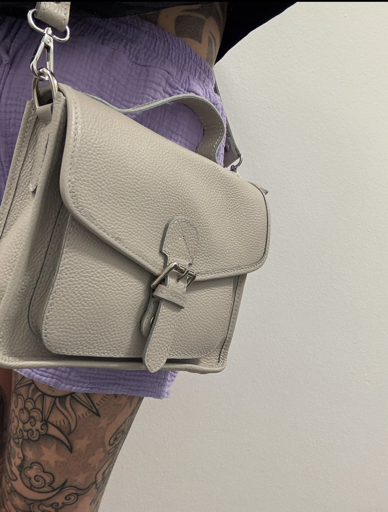 Retro Crossbody Bag // MARSHMALLOW GREY