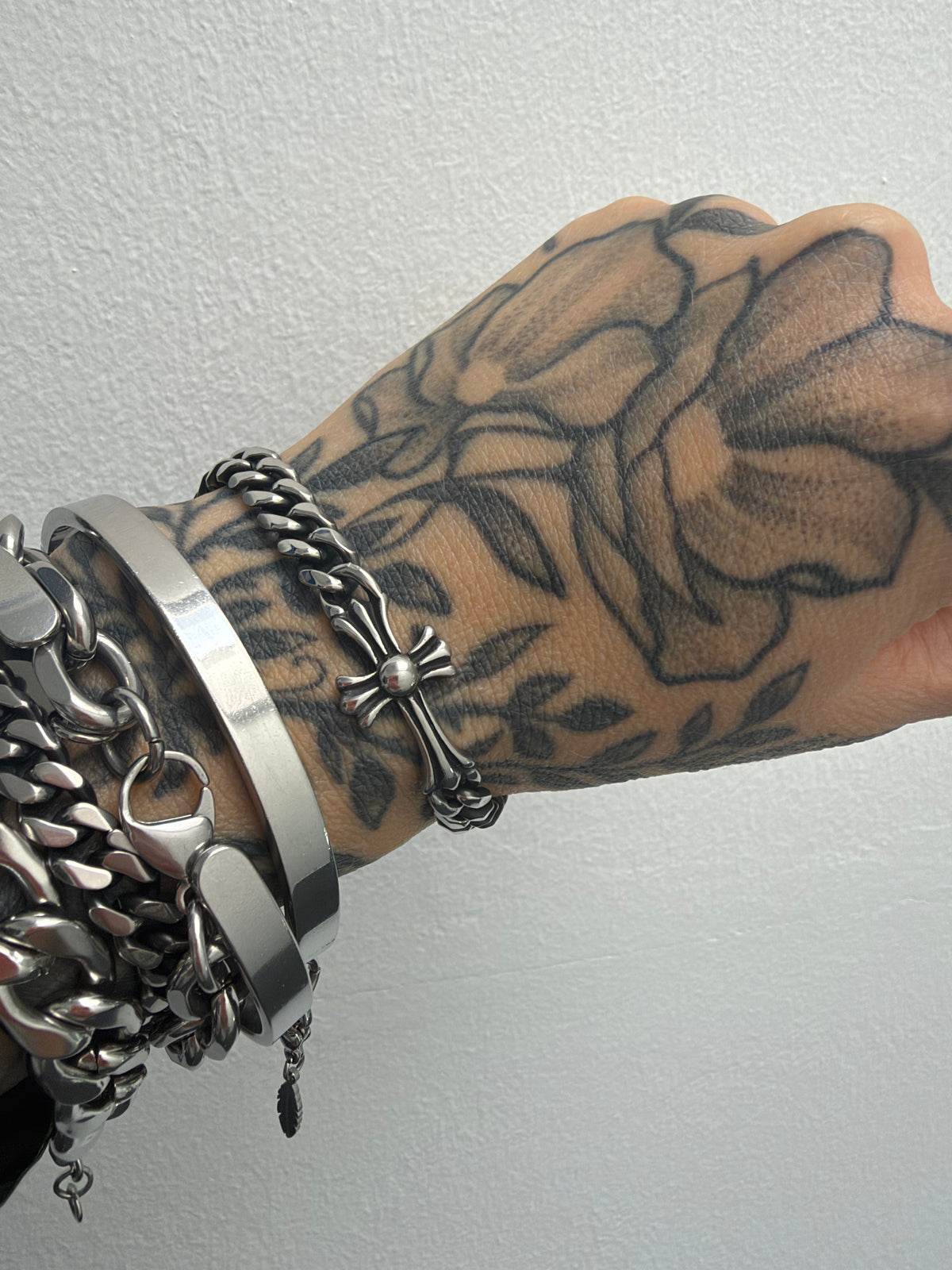 Armband // BLACK SILVER EDITION KREUZ