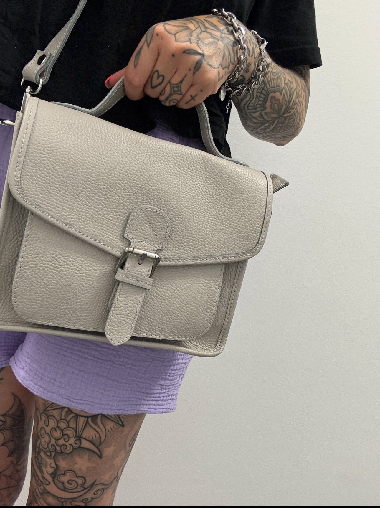 Retro Crossbody Bag // MARSHMALLOW GREY