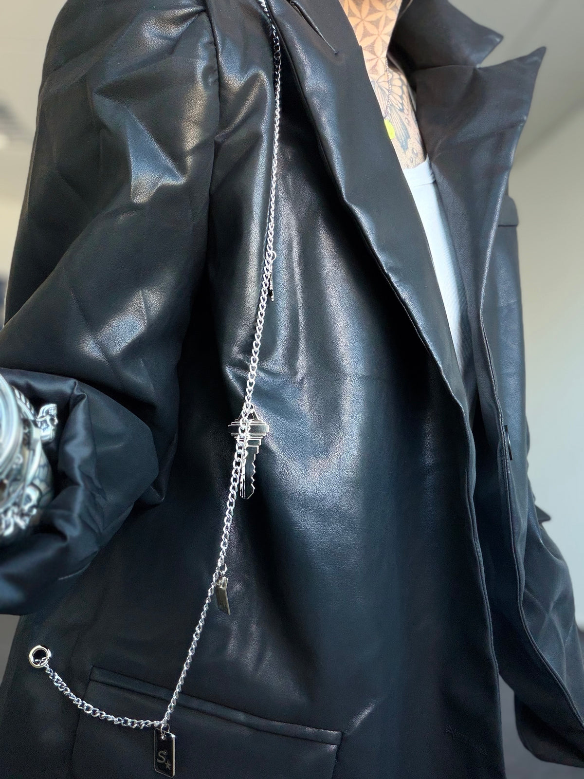 Blazer Kunstleder // KETTEN