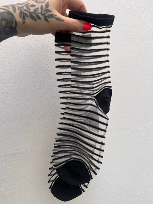 Socken // MESH FINE STRIPES