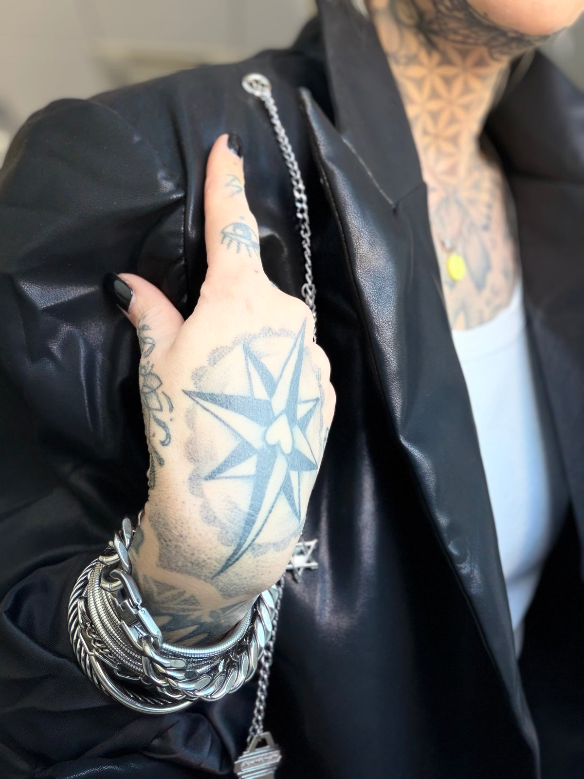 Blazer Kunstleder // KETTEN