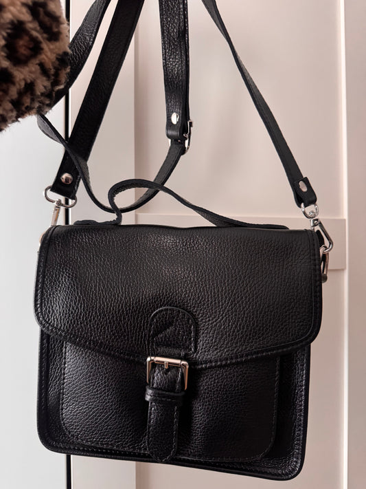 Retro Crossbody Bag // SCHWARZ
