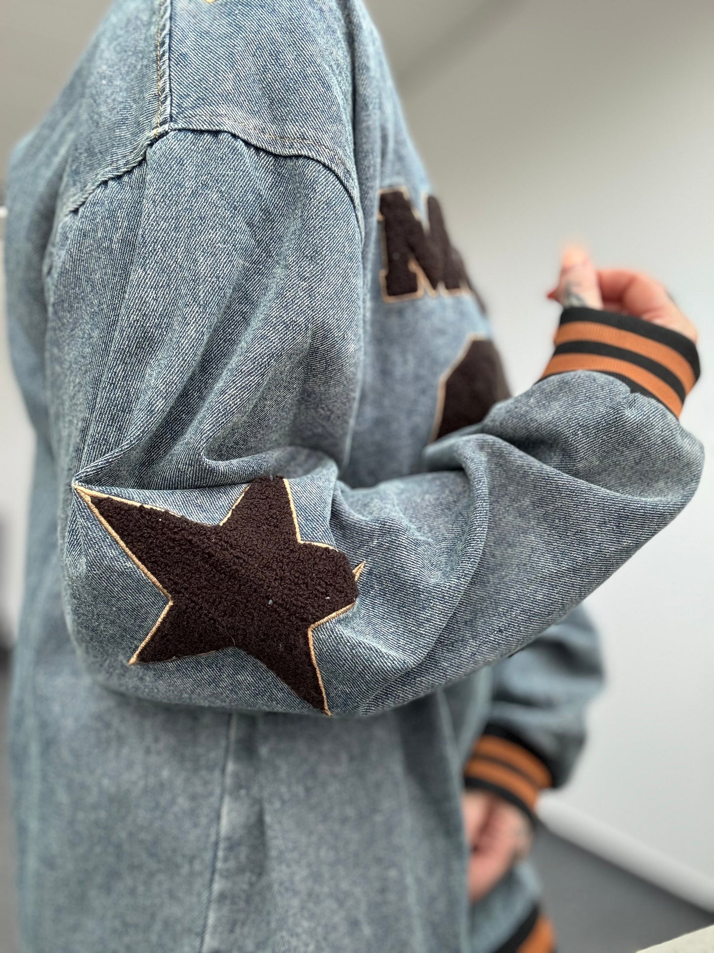 Baseball langarm // DENIM LEAGUE 80