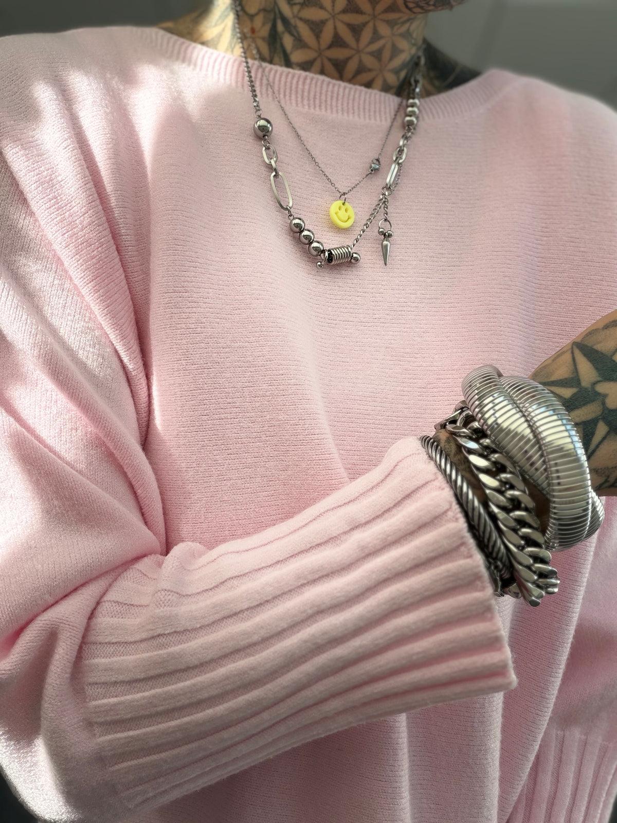 Feinstrickpulli // OVERSIZE HELLROSA