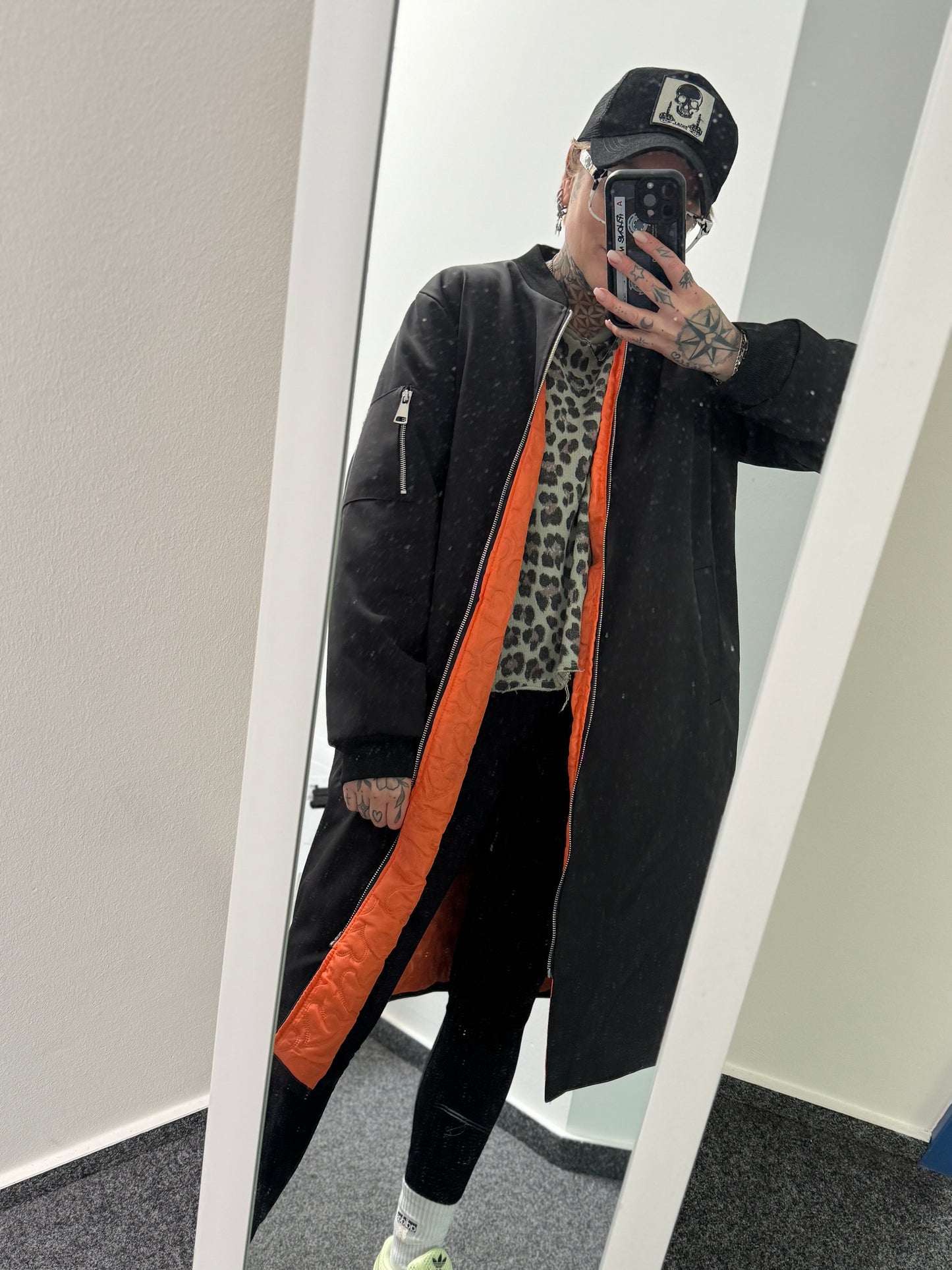 Mantel  // BOMBERSTYLE BLACK ORANGE 2.0