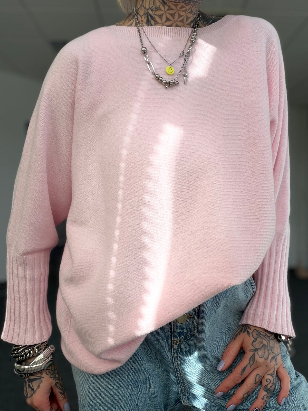 Feinstrickpulli // OVERSIZE HELLROSA