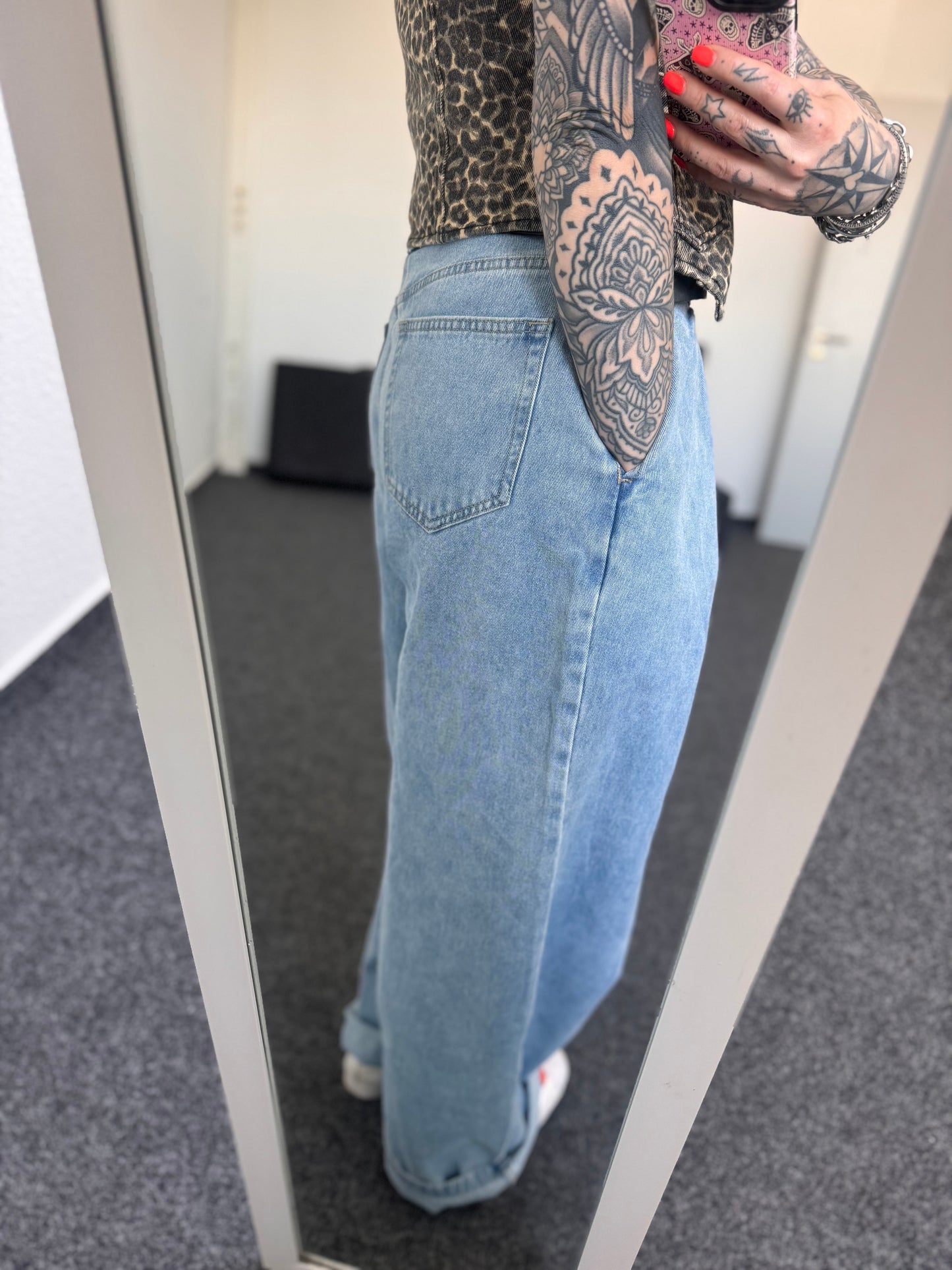 Baggy Hose // BLUE WASHED
