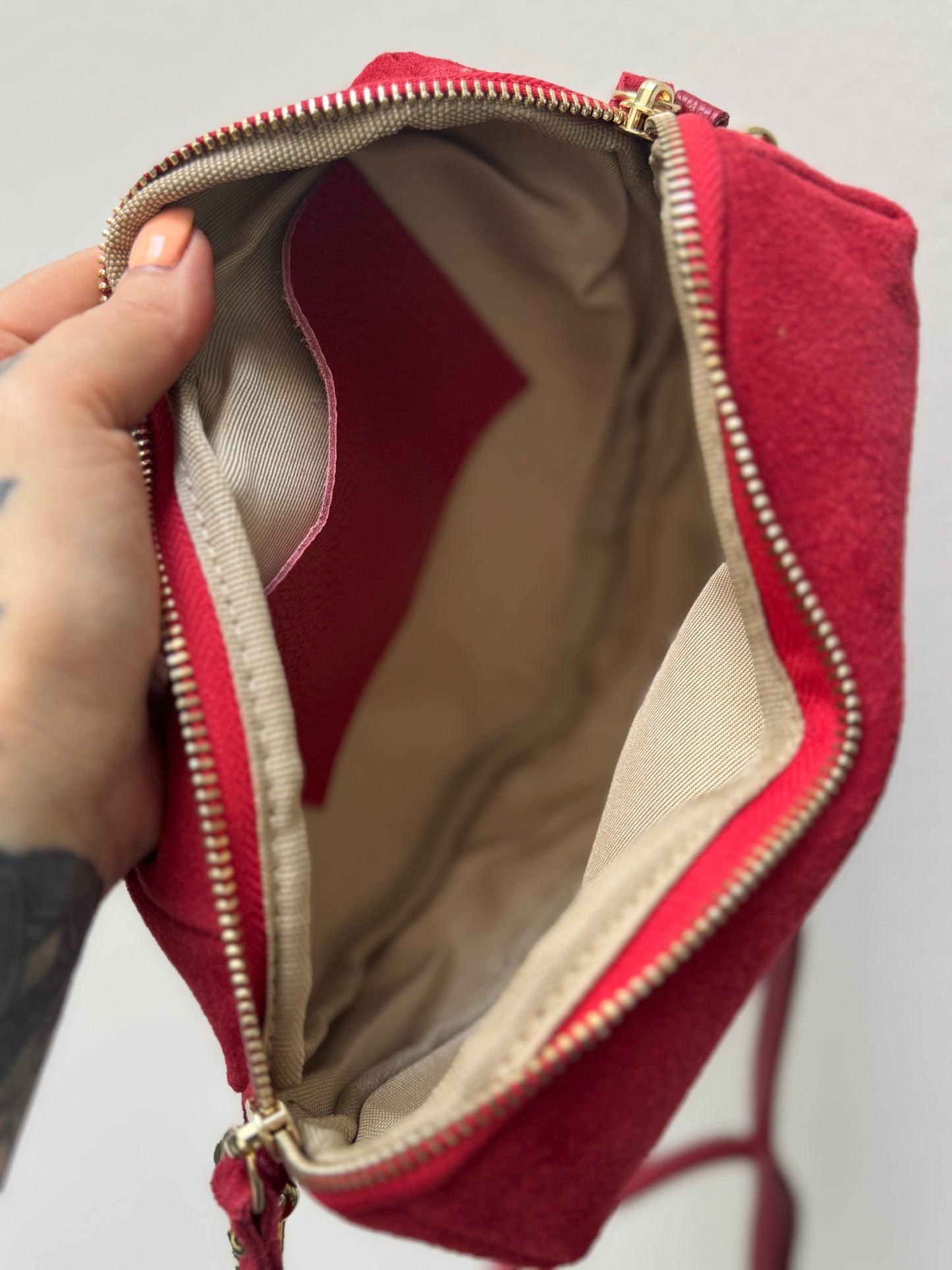 Crossbody Bag // HEART RED