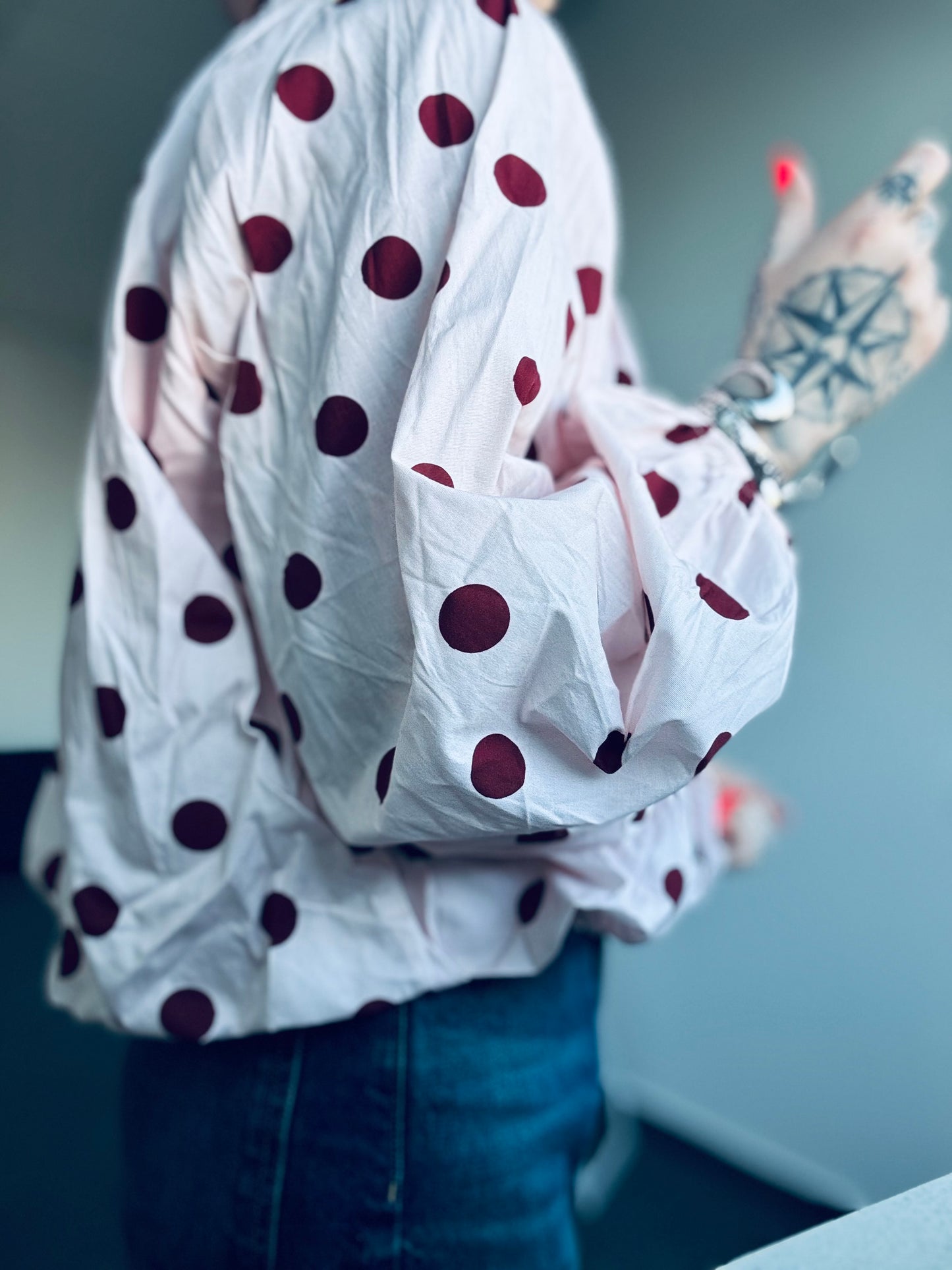 Bluse // CUTOUT ROSA
