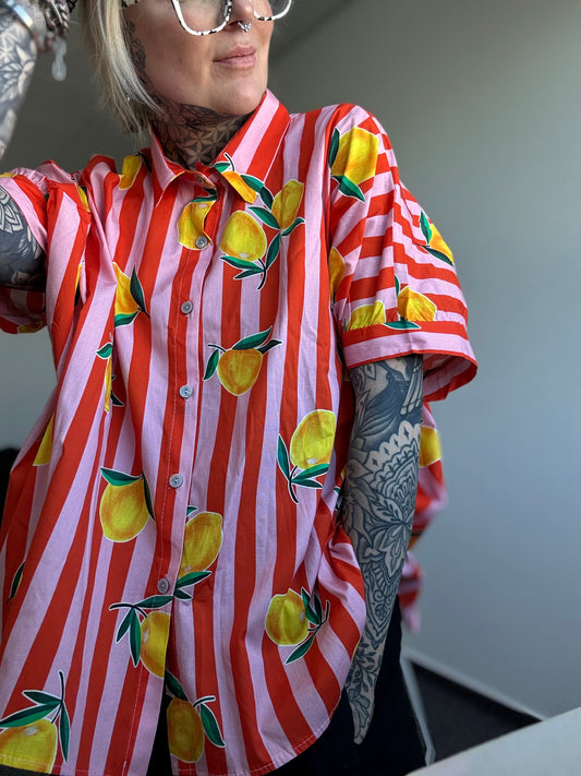Oversize Bluse // LEMON