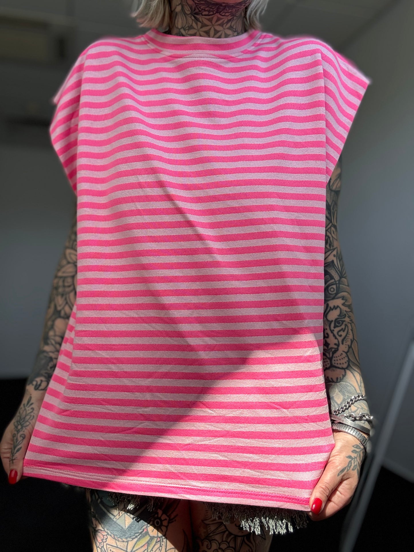 Basic Oversize Shirt // STRIPES ROSA