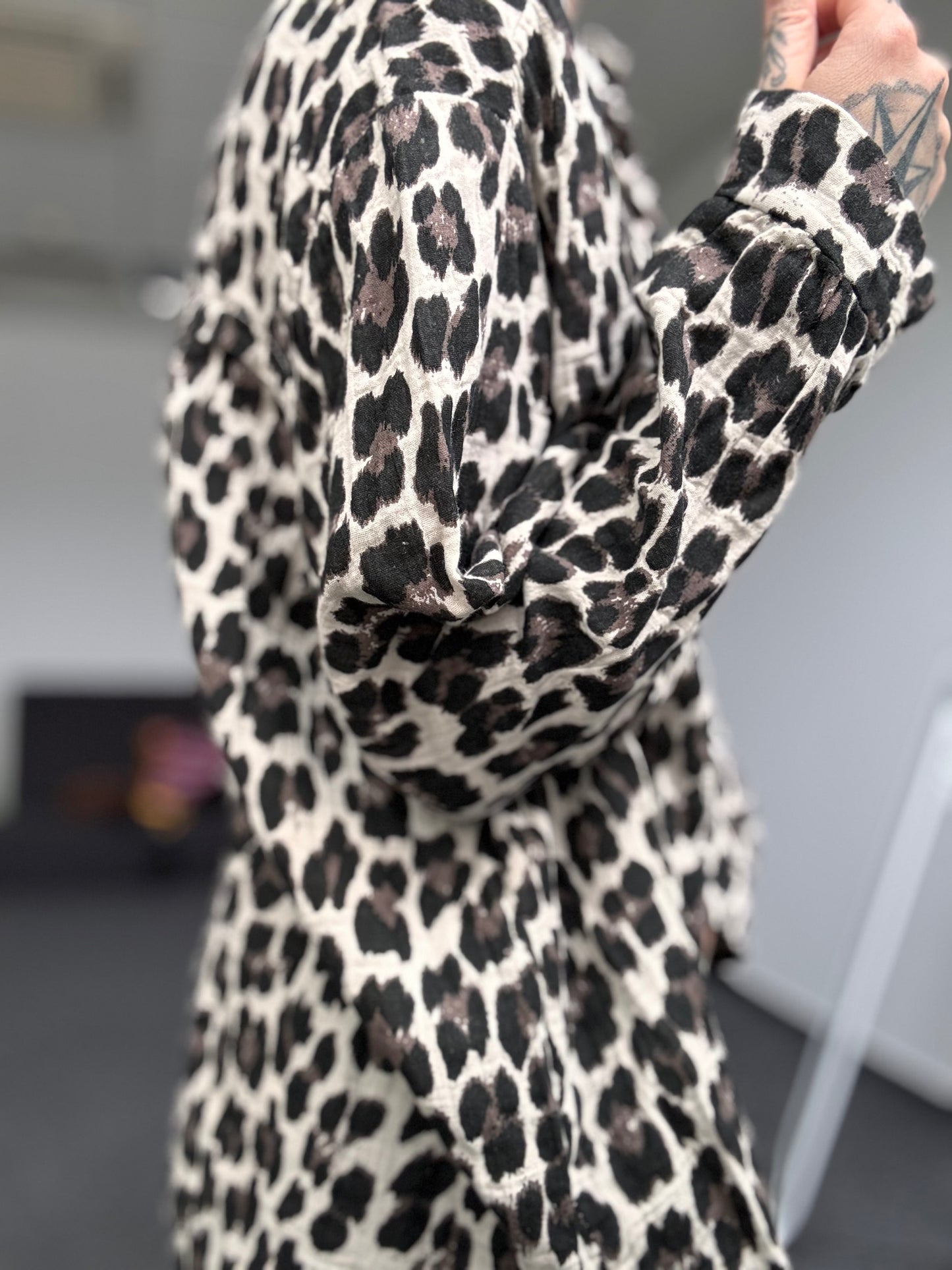 Musselin Oversize Bluse langarm //  LEO CLASSIC