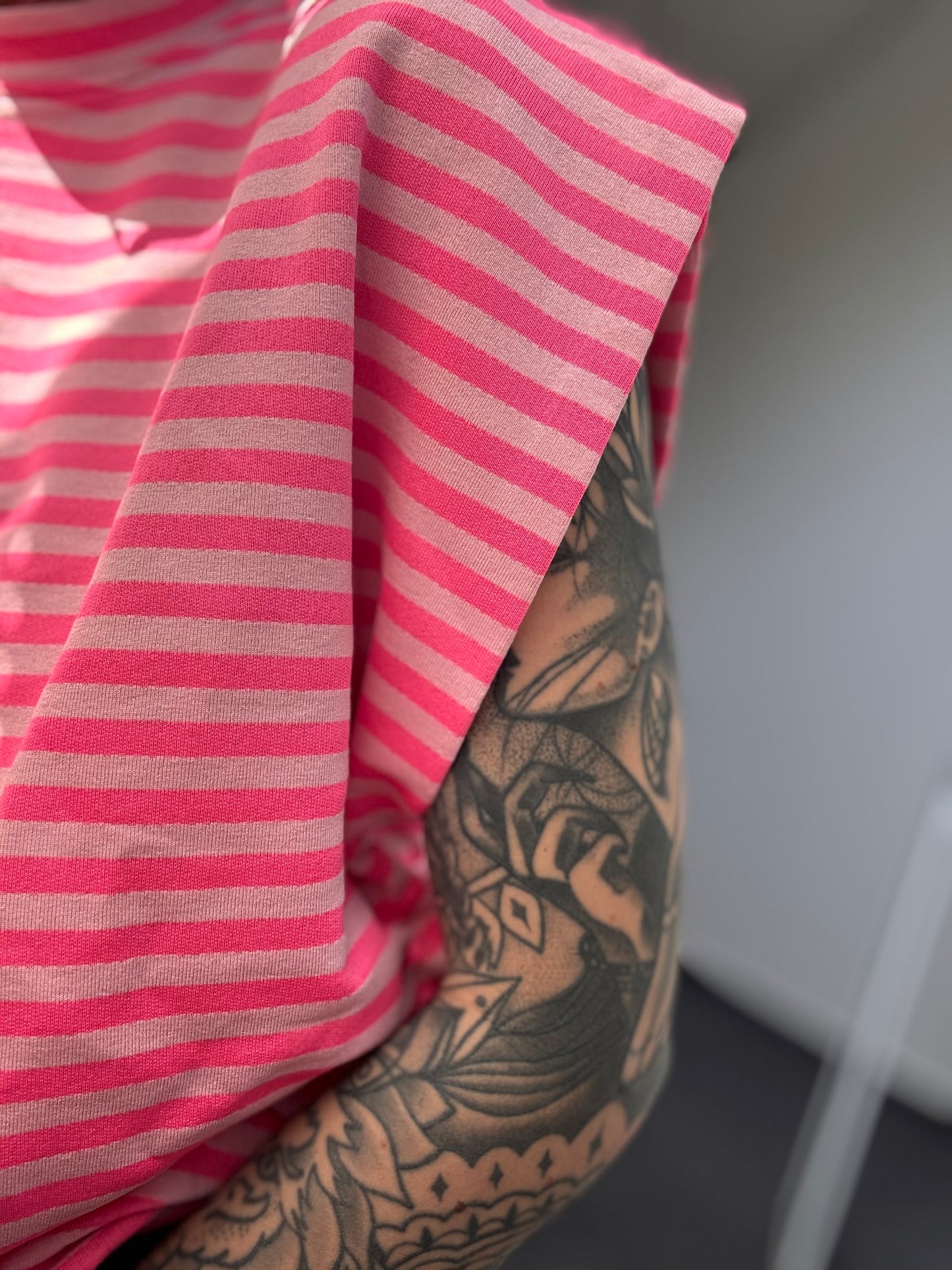 Basic Oversize Shirt // STRIPES ROSA