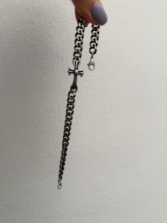 Armband // BLACK SILVER EDITION KREUZ