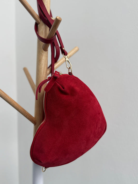 Crossbody Bag // HEART RED