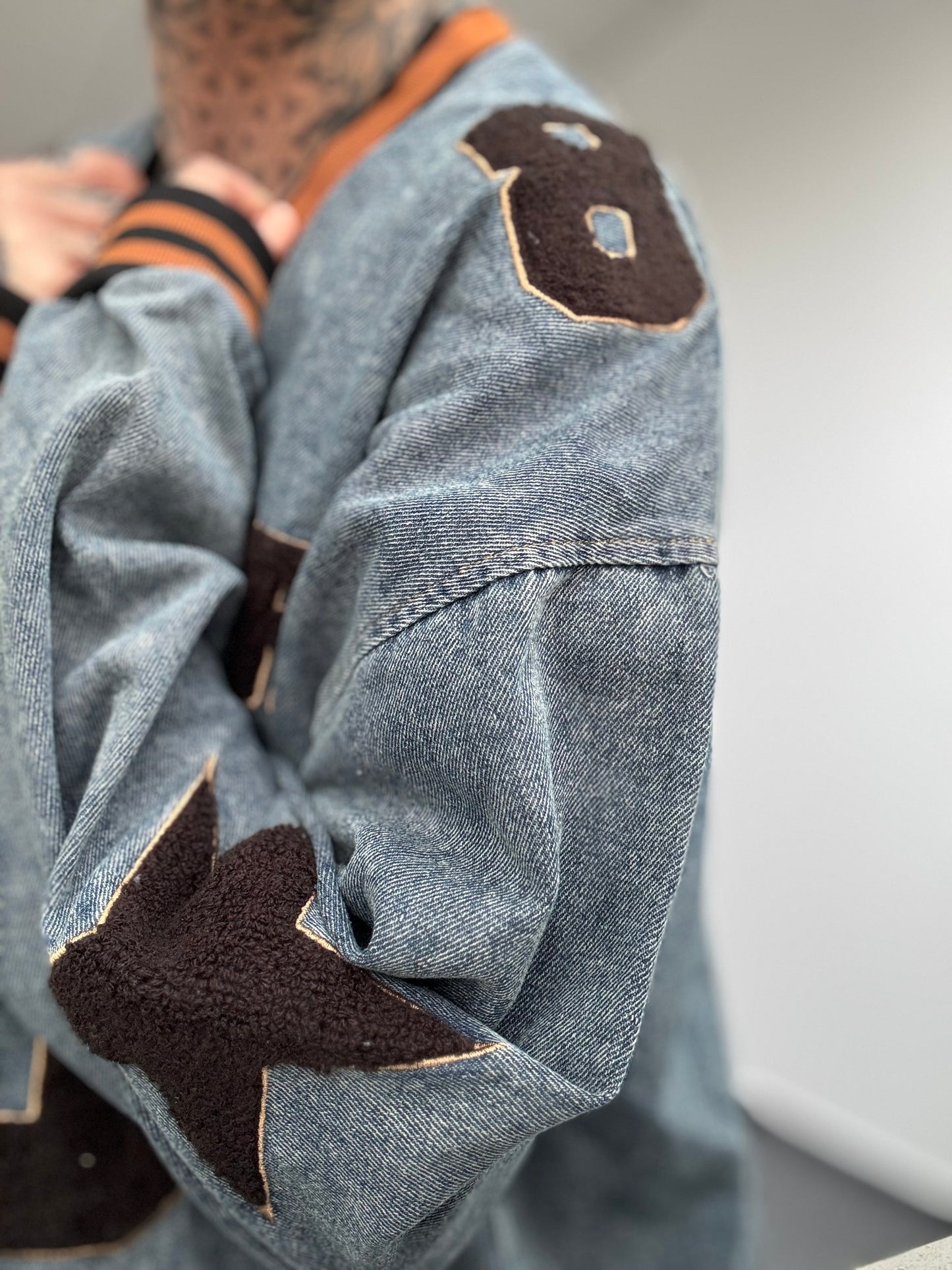 Baseball langarm // DENIM LEAGUE 80
