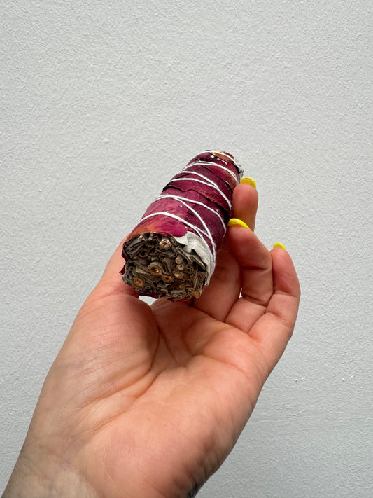 Räucherbündel getrockneter Salbei // MIT ROSENBLÄTTER
