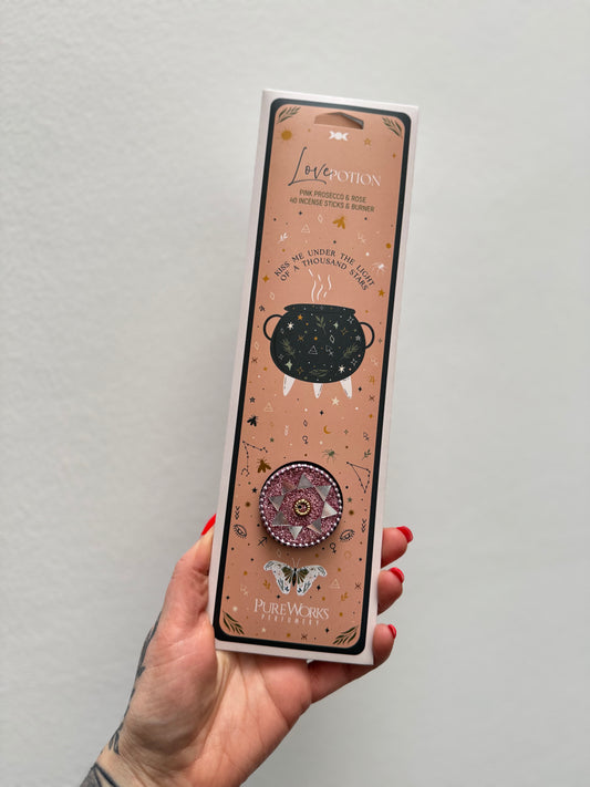 Räucherstäbchen inkl. Halterung // LOVE POTION 2.0