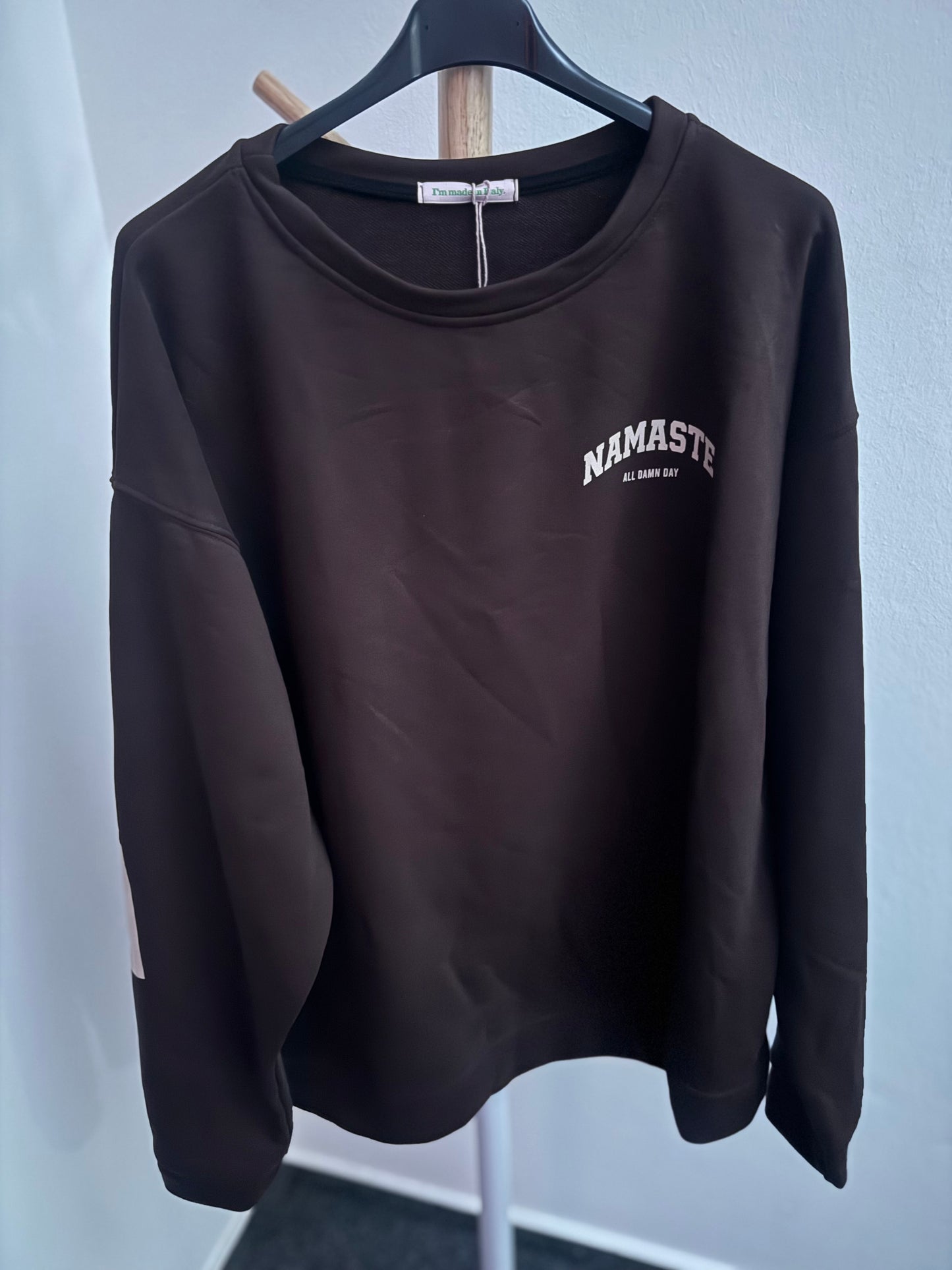 Statement Sweater // NAMASTE CHOCOLATE