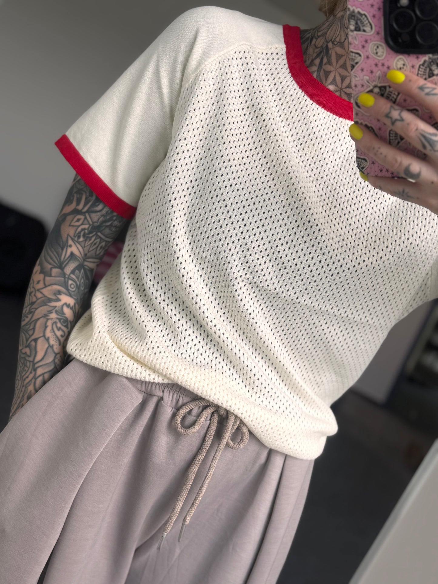 Shirt Premium // CREAM RED
