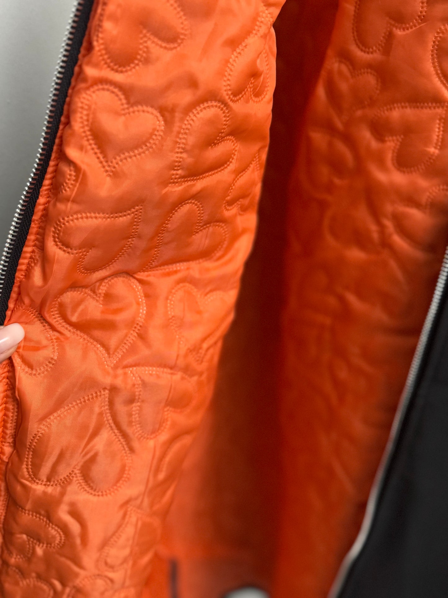 Mantel  // BOMBERSTYLE BLACK ORANGE 2.0