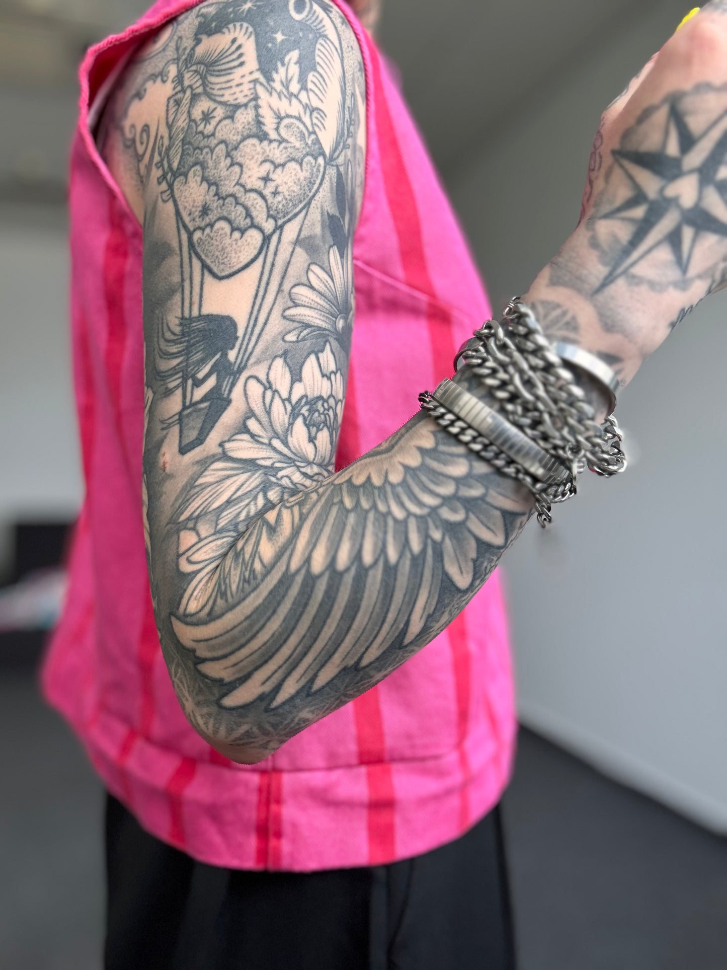 Jeans Oberteil // PINK ROT