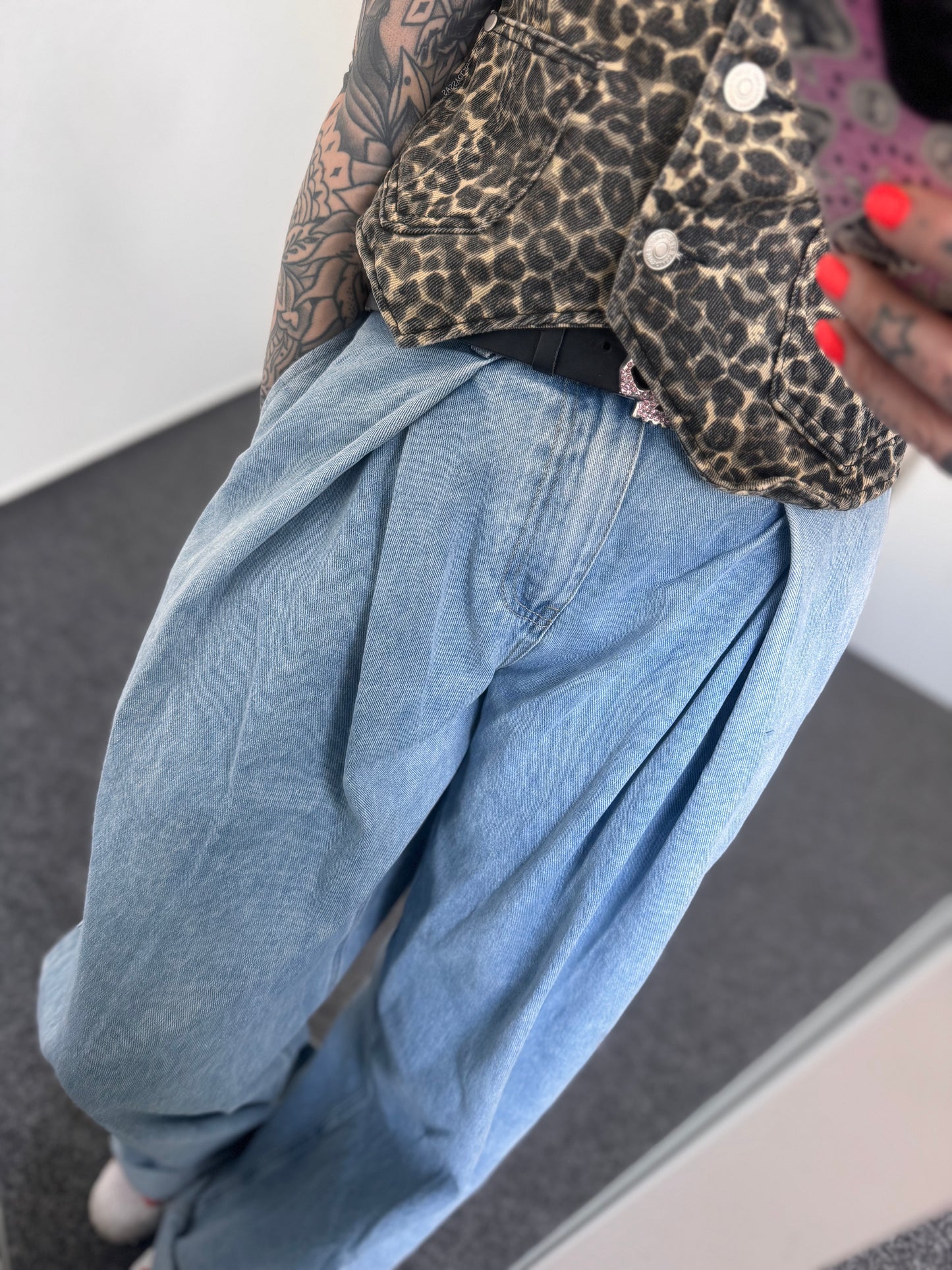 Baggy Hose // BLUE WASHED