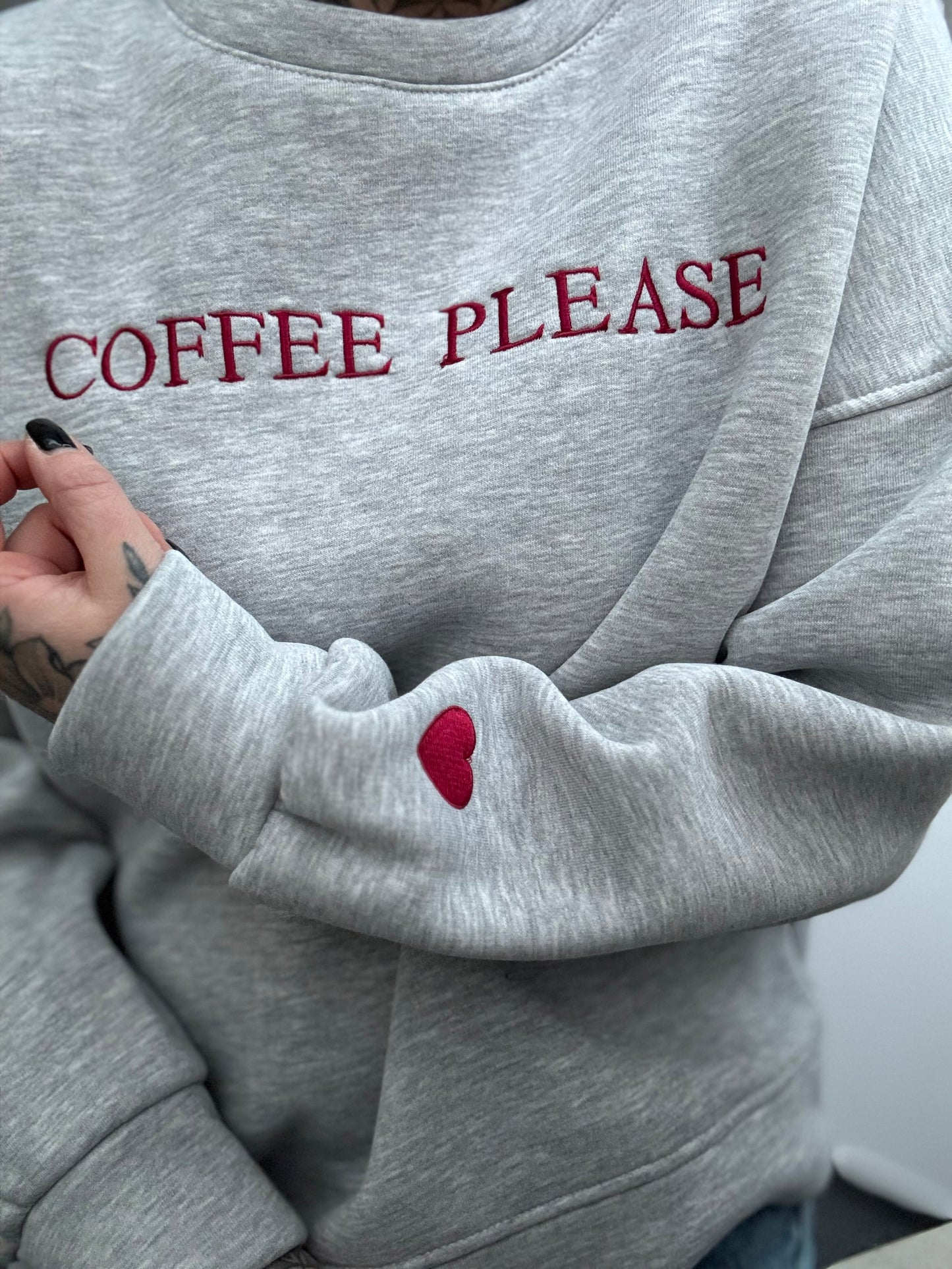 SWEATER // COFFEE PLS GREY