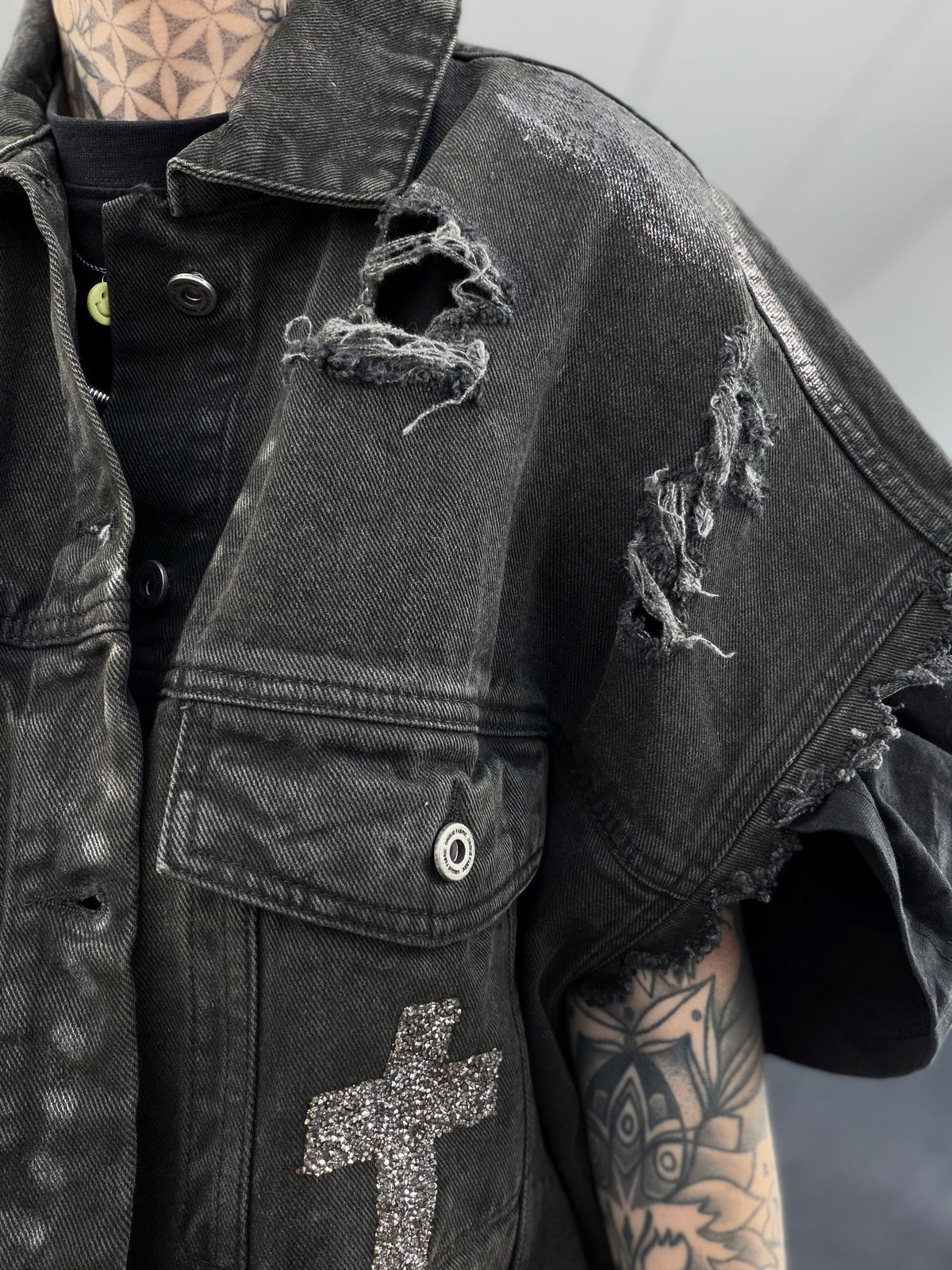 Jeansweste Oversize // SKULL