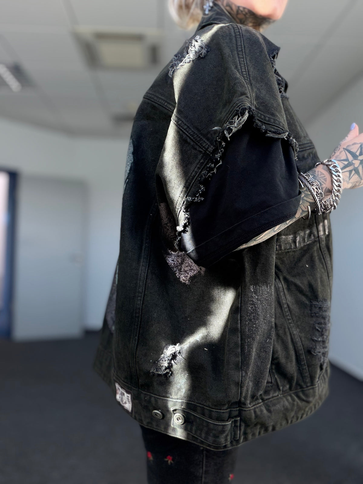 Jeansweste Oversize // SKULL